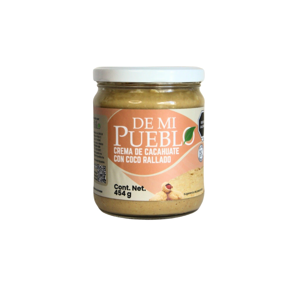 Crema de Cacahuate con Coco Rallado 454g
