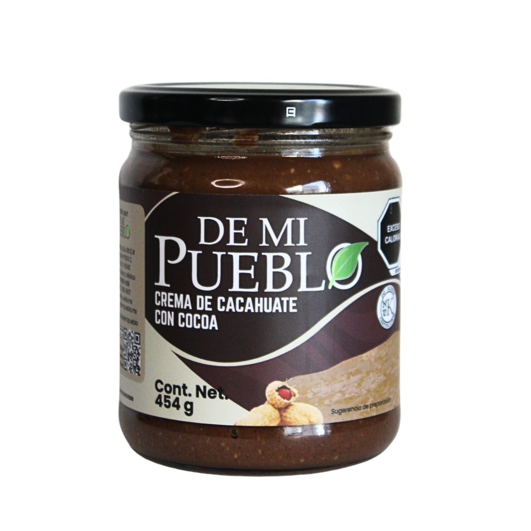 Crema de Cacahuate Natural con Cocoa 454g