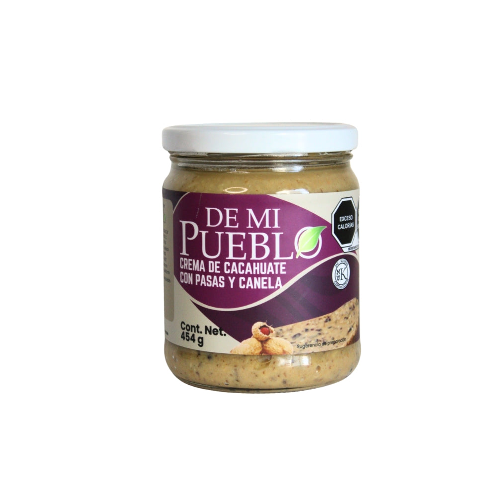 Crema de Cacahuate con Pasas y Canela 454g