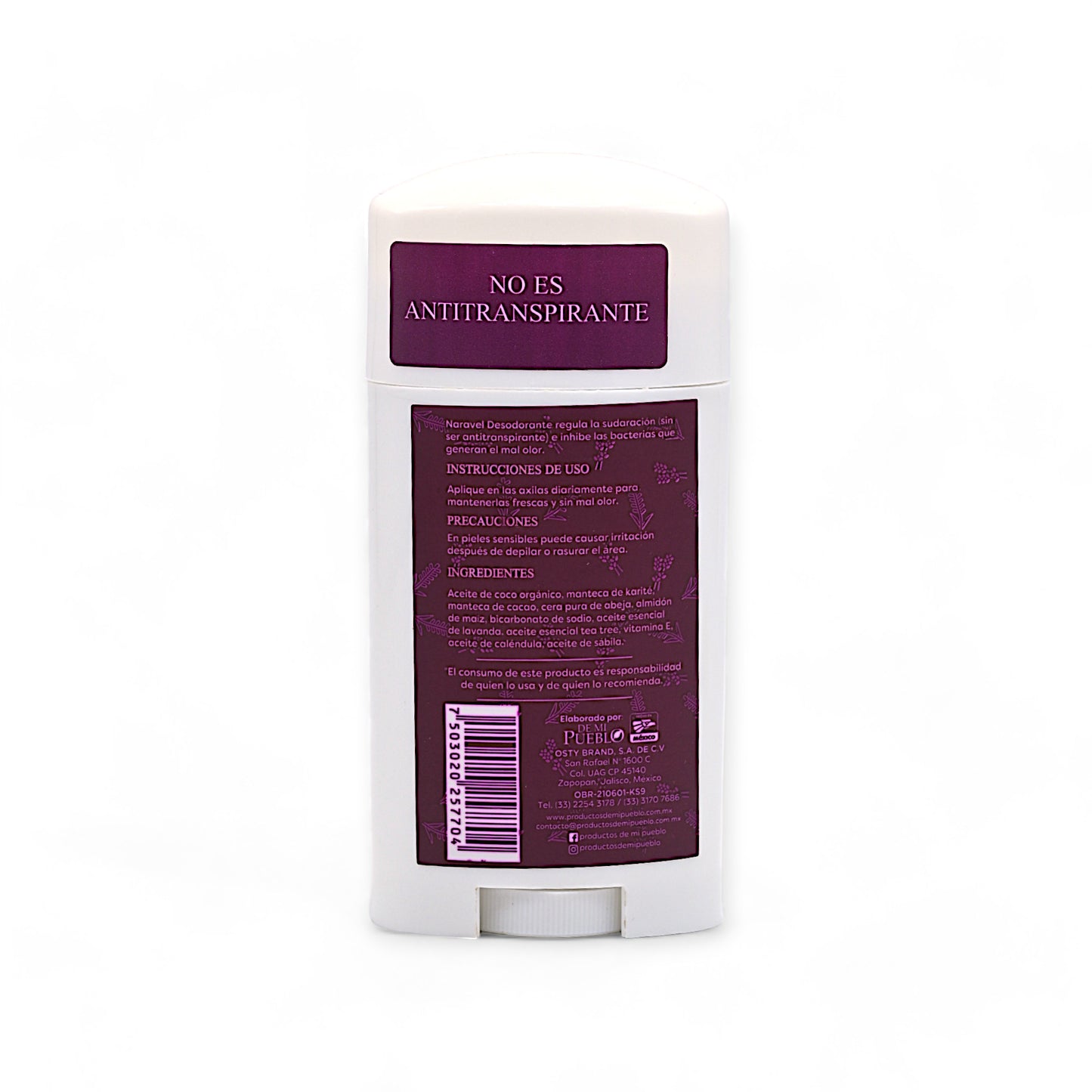 Desodorante Natural- Naravel Olor Lavanda