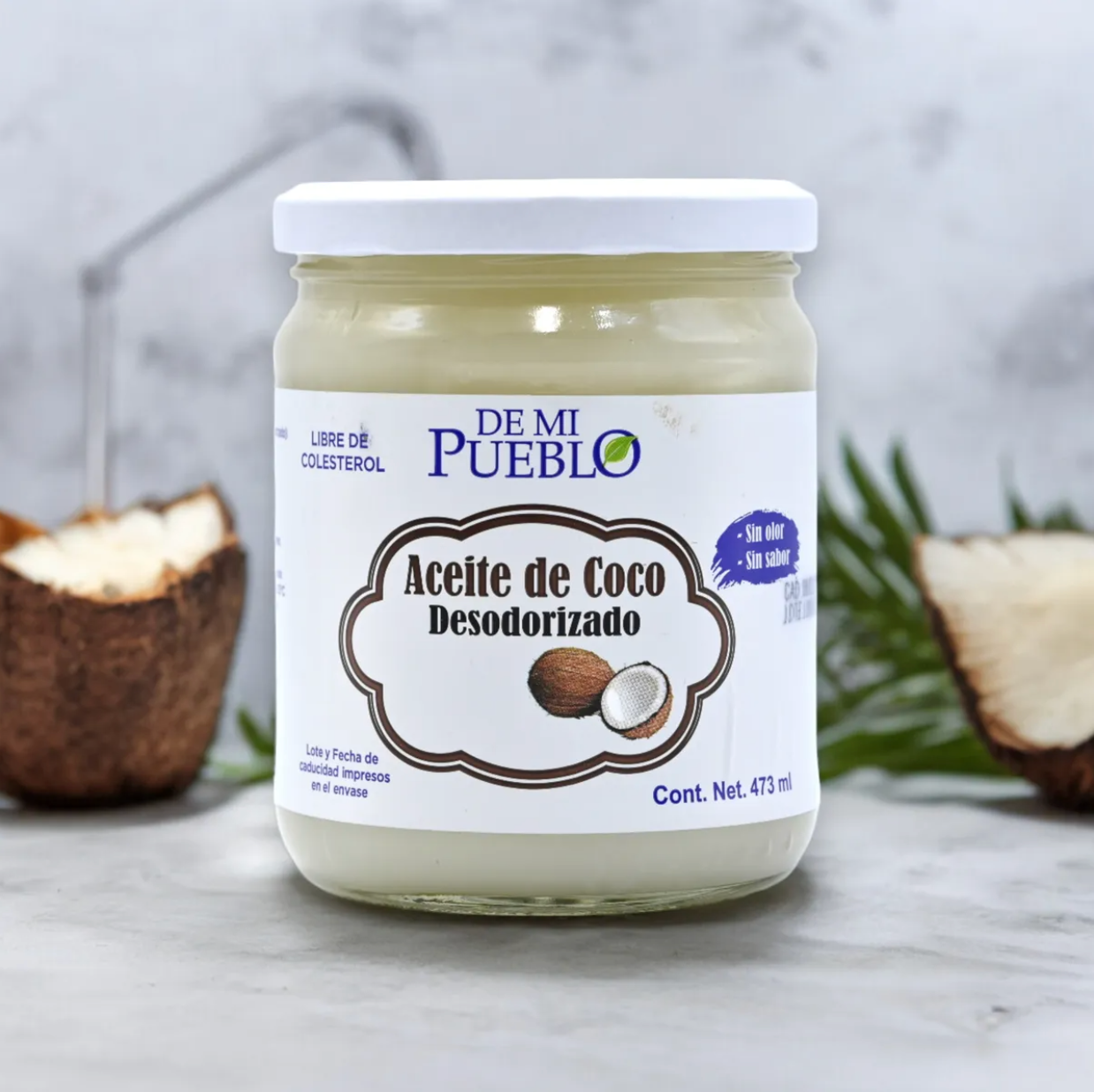 Aceite de coco desodorizado 473 ml