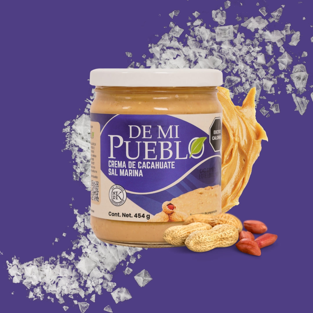 Crema de Cacahuate con Sal de Mar 454g