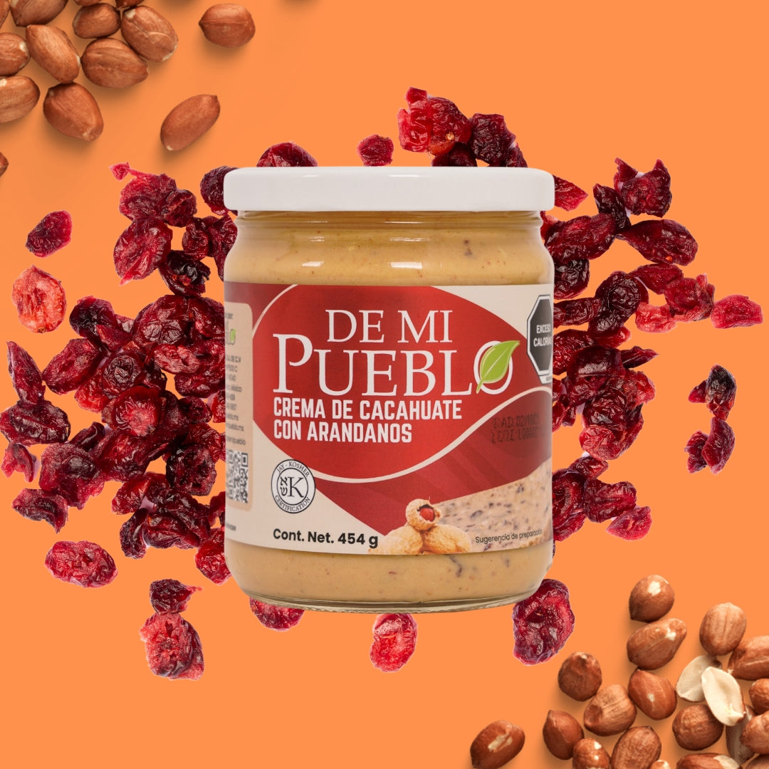 Crema de Cacahuate con Arándanos 454g