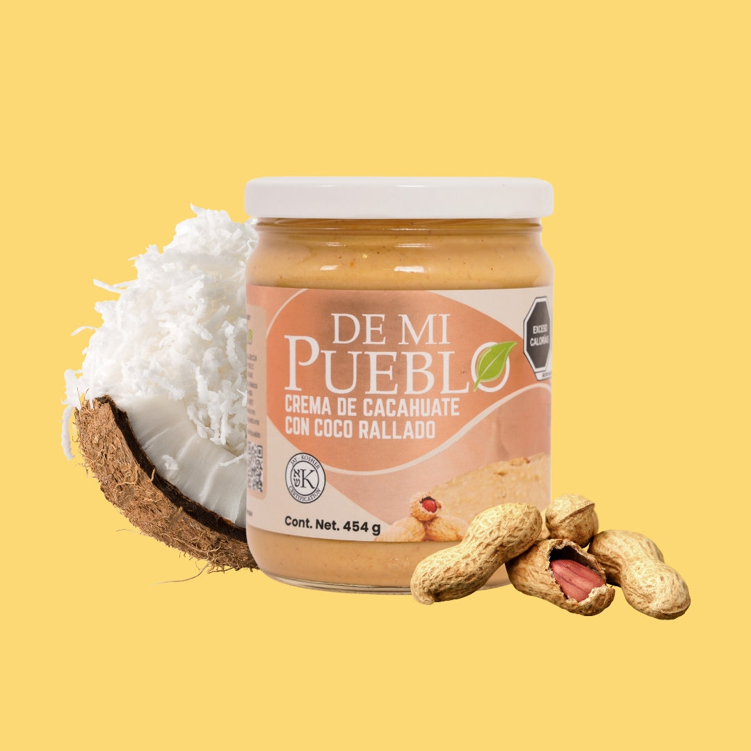 Crema de Cacahuate con Coco Rallado 454g