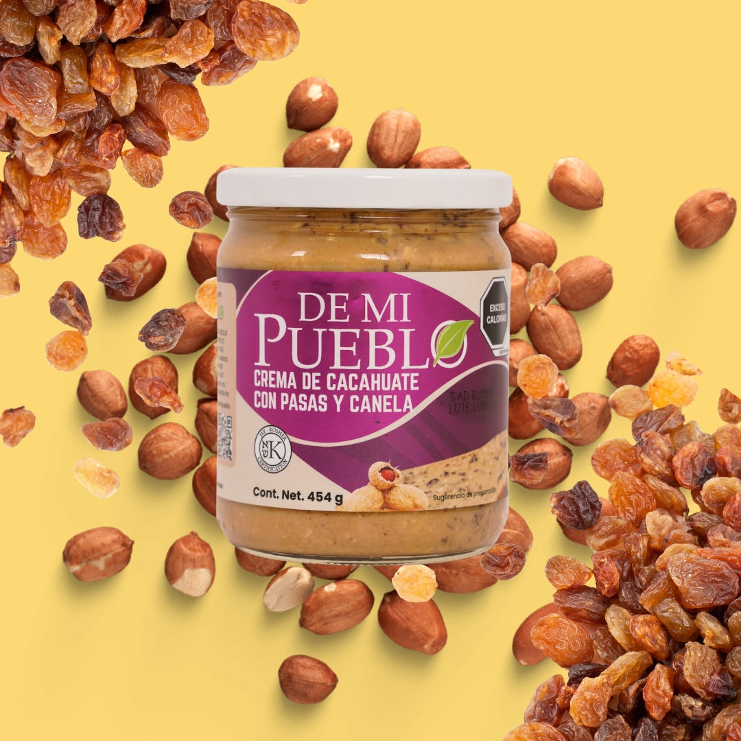 Crema de Cacahuate con Pasas y Canela 454g