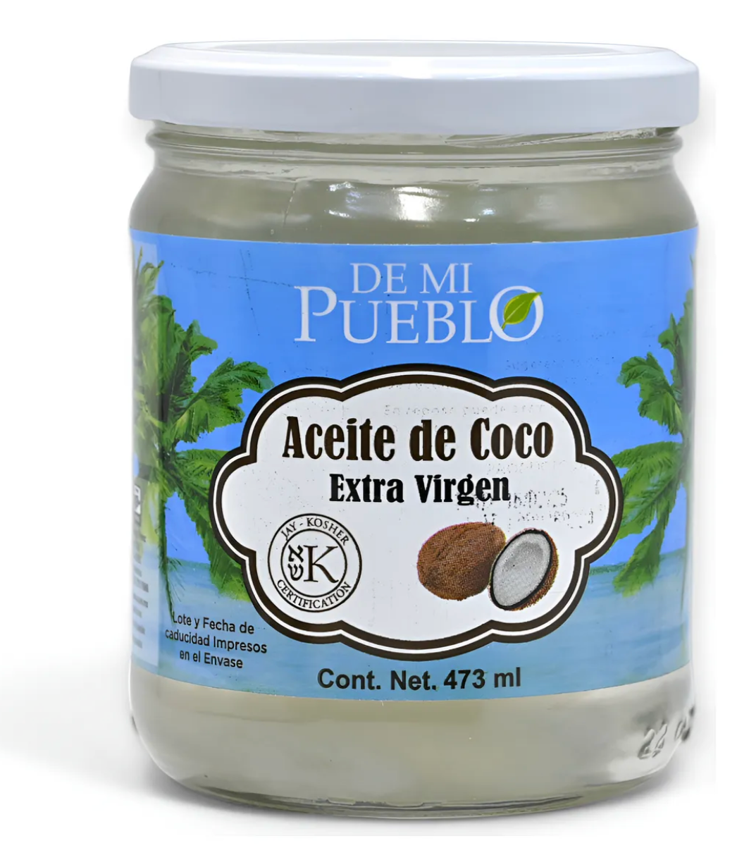 Aceite de coco extra virgen- 473 ml – De Mi Pueblo